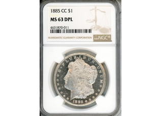 PMJ Coins & Collectibles, Inc. 1885 CC $1 NGC MS 63 DPL