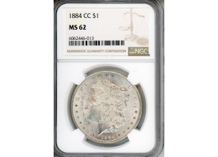 PMJ Coins & Collectibles, Inc. 1884 CC $1 NGC MS 62