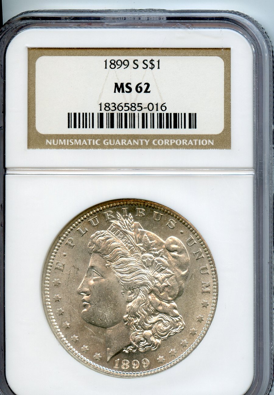 1899 S  $1  NGC  MS62  Morgan Dollar