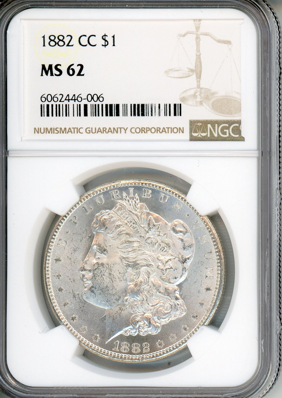1882 CC $1 NGC MS 62