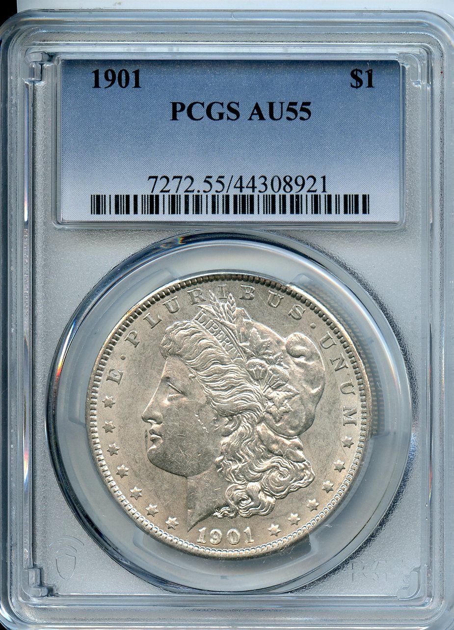 1901  $1  PCGS  AU55  Morgan Dollar