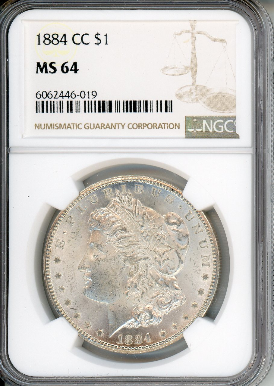 1884 CC $1 NGC MS 64