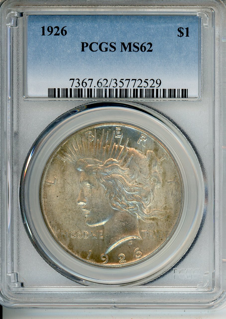 1926 $1 PCGS MS 62