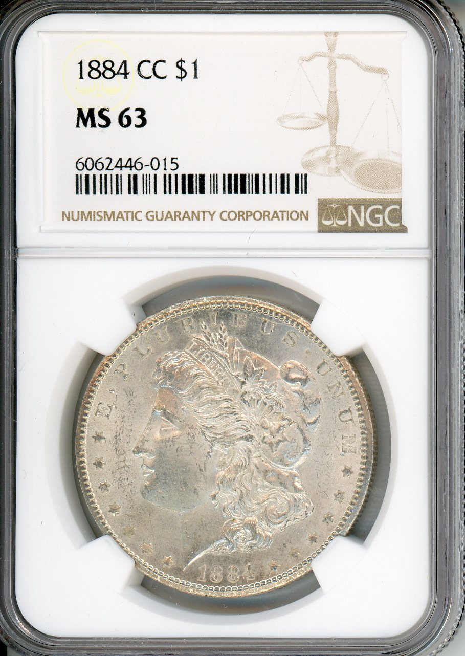 1884 CC $1 NGC MS 63