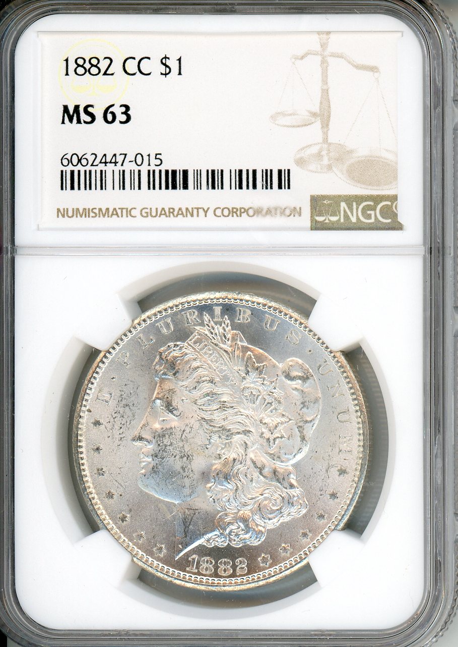 1882 CC $1 NGC MS 63