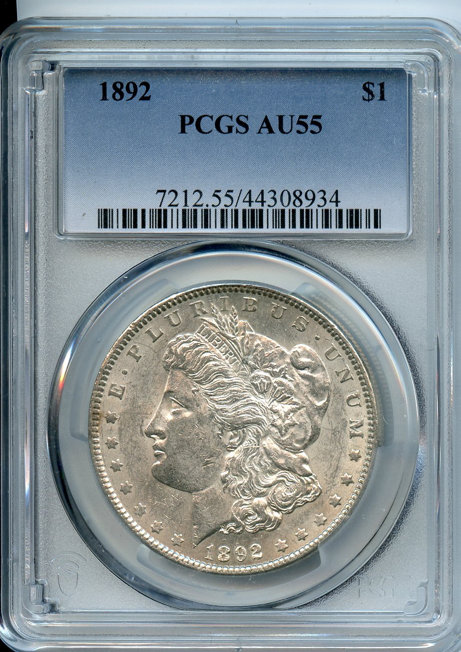 1892  $1  PCGS  AU55  Morgan Dollar