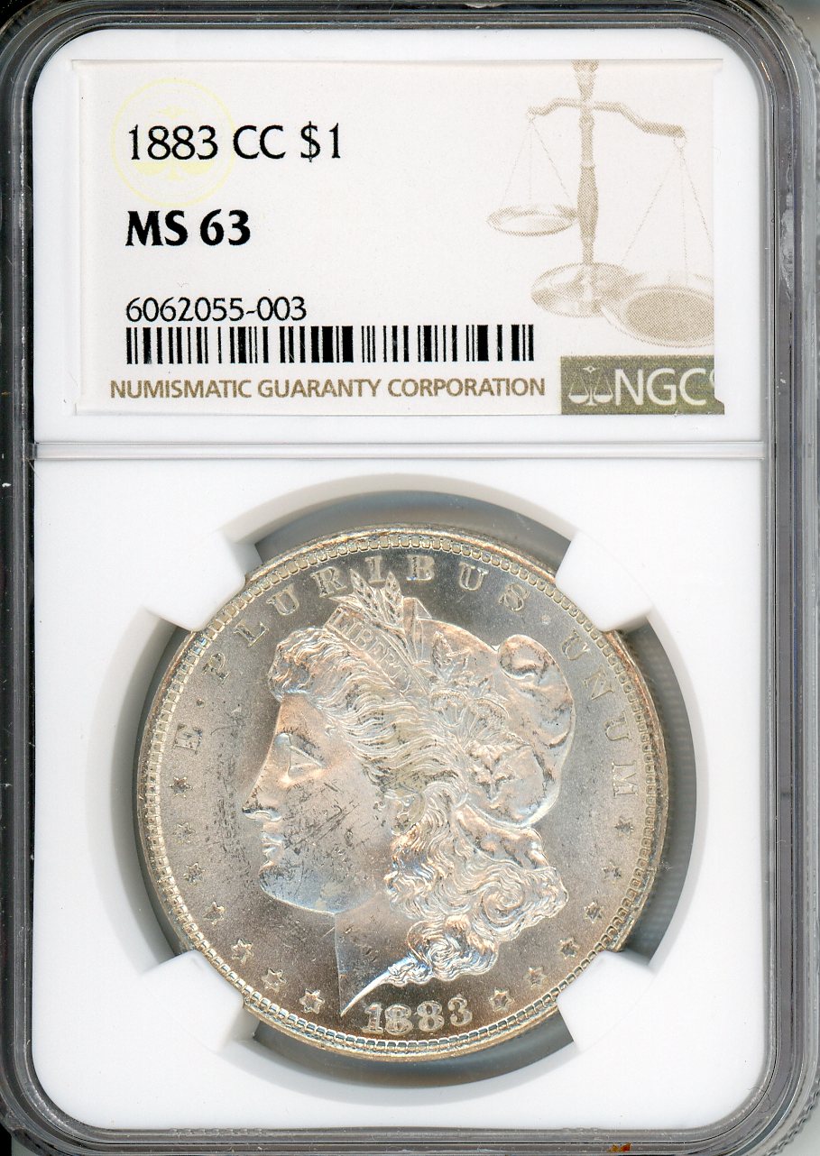 1883 CC $1 NGC MS 63
