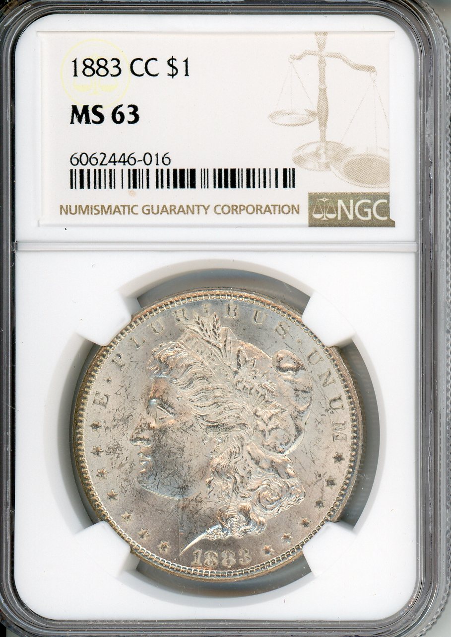 1883 CC $1 NGC MS 63