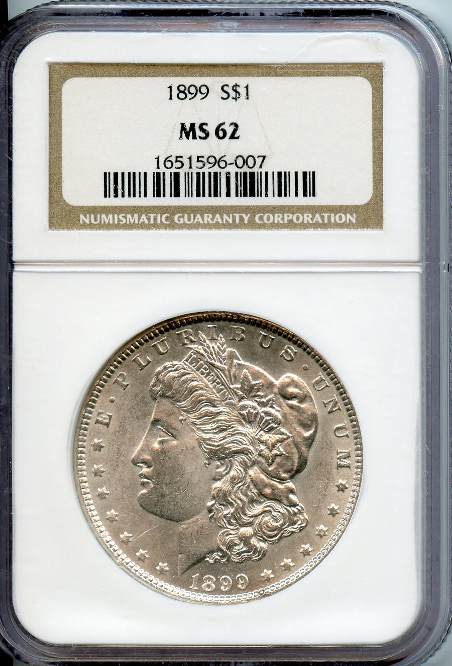 1899  $1  NGC  MS62  Morgan Dollar