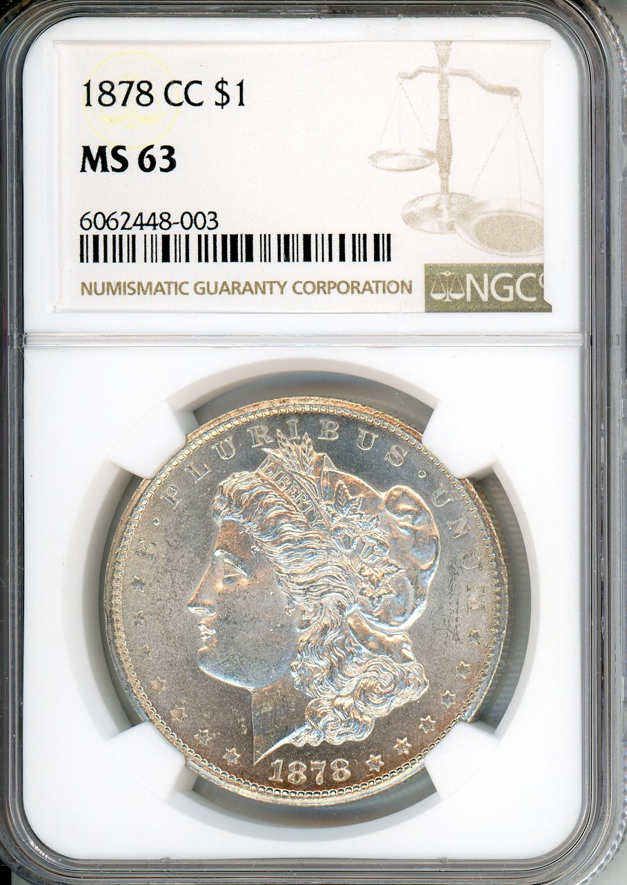 1878 CC $1 NGC MS 63