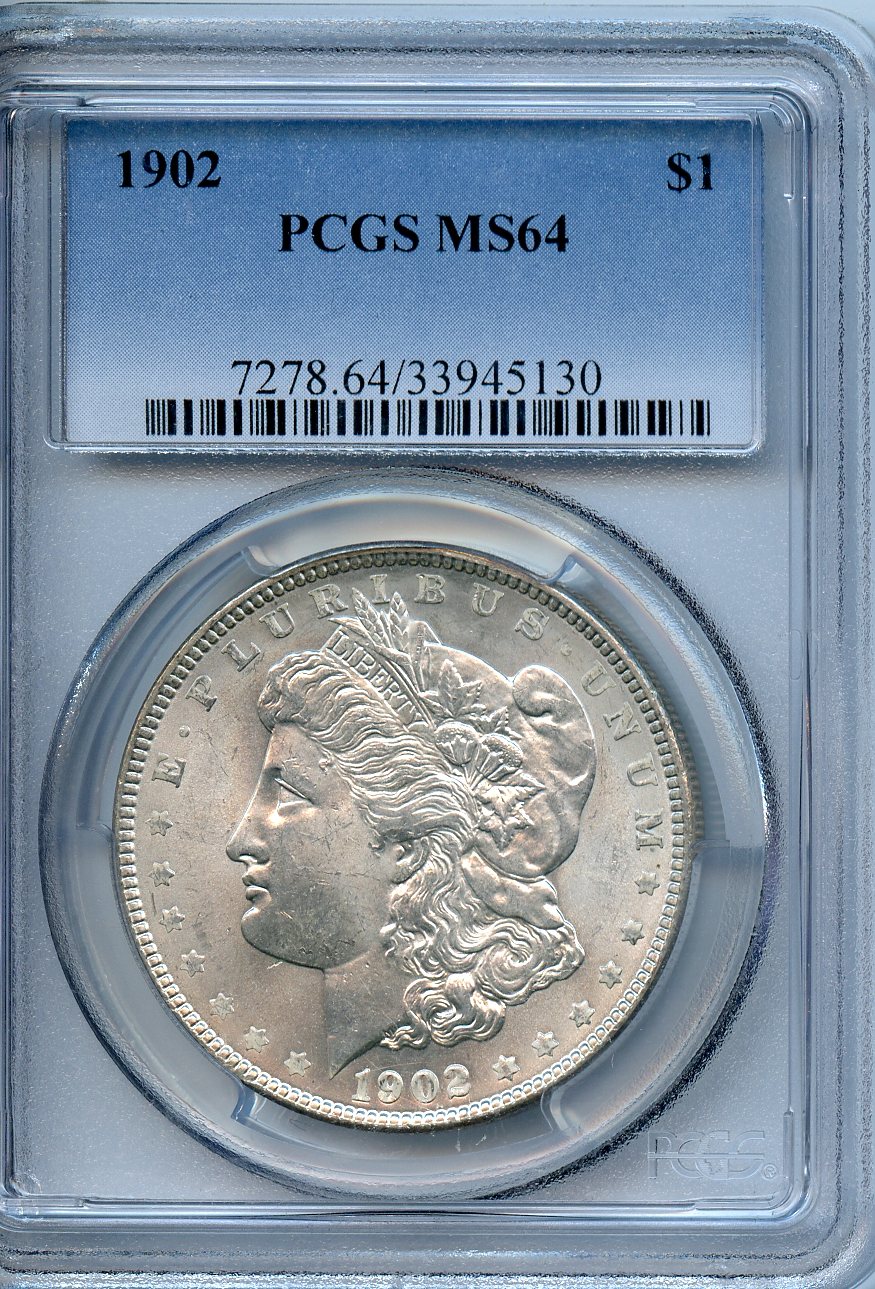 1902  $1  PCGS  MS64  Morgan Dollar