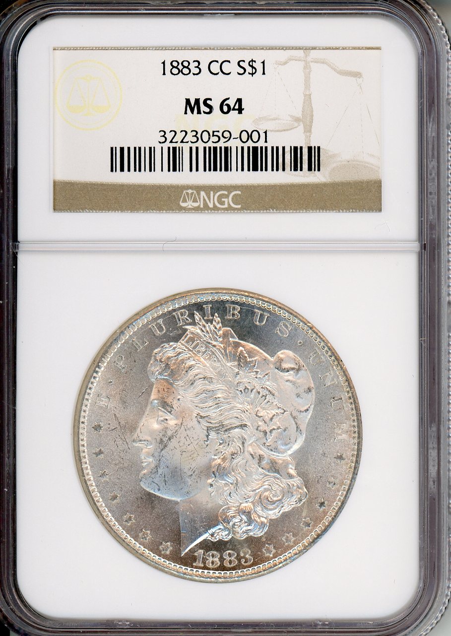 1883 CC $1 NGC MS 64