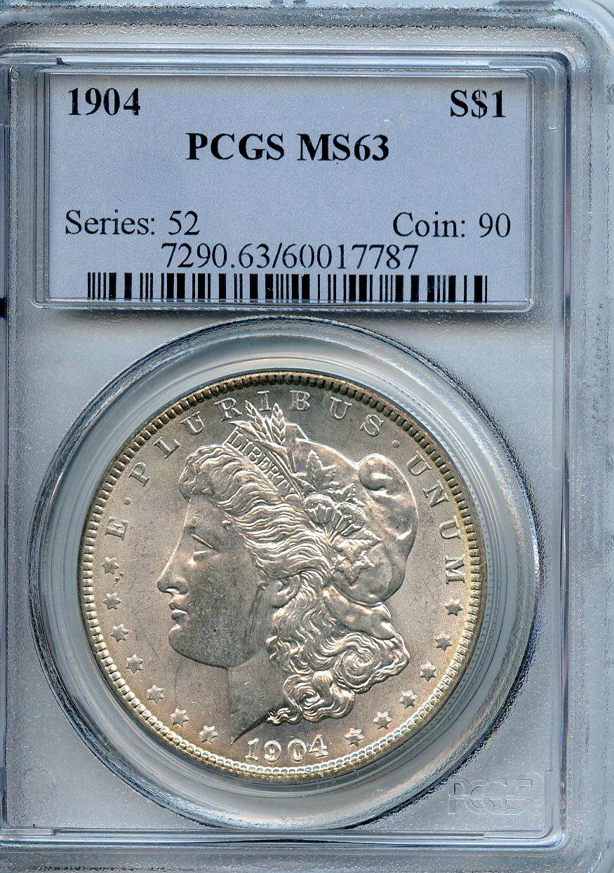 1904  $1  PCGS  MS63  Morgan Dollar