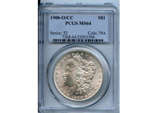 PMJ Coins & Collectibles, Inc. 1900 O/CC  $1  PCGS  MS64  Morgan Dollar