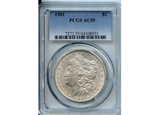 PMJ Coins & Collectibles, Inc. 1901  $1  PCGS  AU55  Morgan Dollar