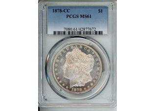 PMJ Coins & Collectibles, Inc. 1878 CC $1 PCGS MS 61