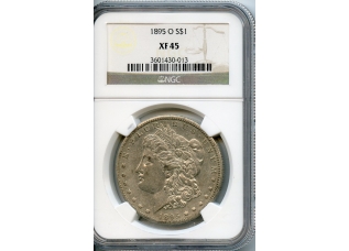 PMJ Coins & Collectibles, Inc. 1895 O  $1   NGC  XF45  Morgan Dollar