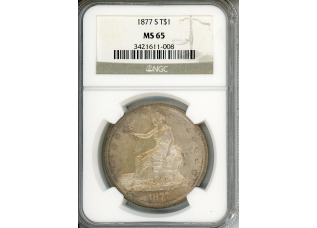 PMJ Coins & Collectibles, Inc. 1877 S T$1 NGC MS 65  Trade  Dollar