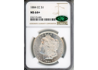 PMJ Coins & Collectibles, Inc. 1884 CC $1 NGC MS 64+ CAC