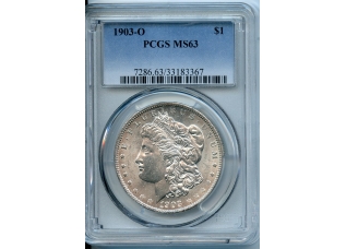 PMJ Coins & Collectibles, Inc. 1903 O  $1  PCGS  MS63  Morgan Dollar