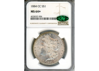PMJ Coins & Collectibles, Inc. 1884 CC $1 NGC MS 64+ CAC