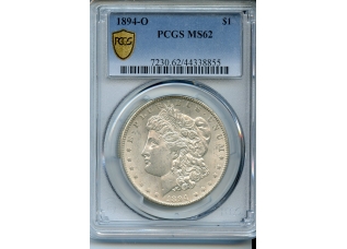 PMJ Coins & Collectibles, Inc. 1894 O  $1  PCGS  MS62  Morgan Dollar