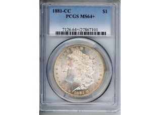 PMJ Coins & Collectibles, Inc. 1881 CC $1 PCGS MS 64+