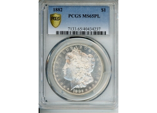 PMJ Coins & Collectibles, Inc. 1882 $1 PCGS MS 65 PL