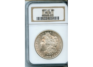 PMJ Coins & Collectibles, Inc. 1892 CC  $1  NGC MS62  Morgan Dollar