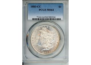 PMJ Coins & Collectibles, Inc. 1883 CC $1 PCGS MS 64