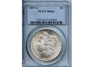 PMJ Coins & Collectibles, Inc. 1897 S  $1  PCGS  MS64  Morgan Dollar