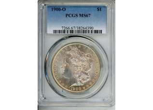 PMJ Coins & Collectibles, Inc. 1900 O $1 PCGS MS 67