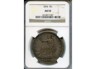 PMJ Coins & Collectibles, Inc. 1874  $1  NGC  AU55  Trade Dollar