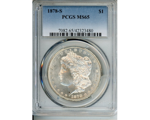 PMJ Coins & Collectibles, Inc. 1878 S $1 PCGS MS 65