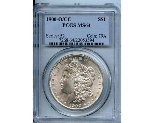 PMJ Coins & Collectibles, Inc. 1900 O/CC  $1  PCGS  MS64  Morgan Dollar