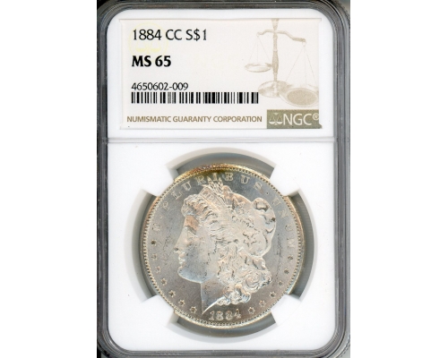 PMJ Coins & Collectibles, Inc. 1884 CC $1 NGC MS 65
