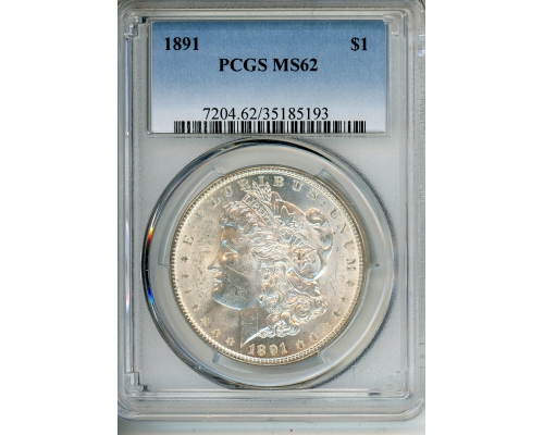 PMJ Coins & Collectibles, Inc. 1891 $1 PCGS MS 62