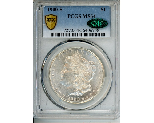 PMJ Coins & Collectibles, Inc. 1900 S $1 PCGS MS 64 CAC