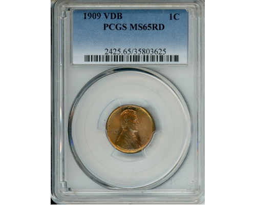 PMJ Coins & Collectibles, Inc. 1909 VDB 1C PCGS MS65RD