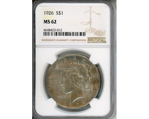 PMJ Coins & Collectibles, Inc. 1926 $1 NGC MS 62