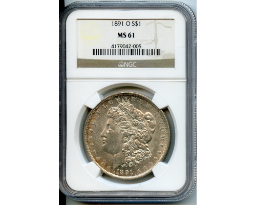 PMJ Coins & Collectibles, Inc. 1891 O $1  NGC  MS61  Morgan Dollar