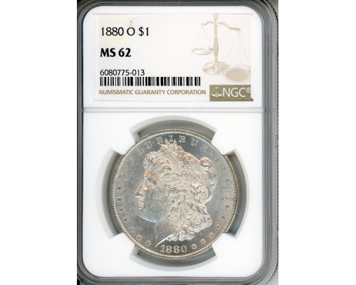 PMJ Coins & Collectibles, Inc. 1880 O $1 NGC MS 62