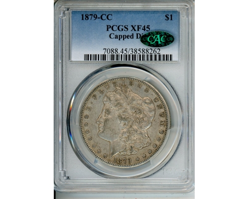 PMJ Coins & Collectibles, Inc. 1879 CC $1 PCGS XF 45 Capped Die CAC