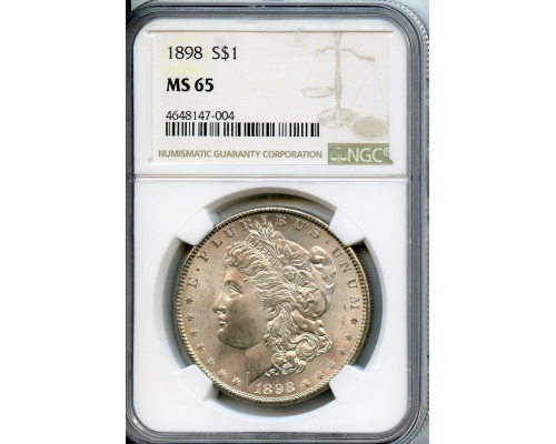 PMJ Coins & Collectibles, Inc. 1898  $1  NGC  MS65  Morgan Dollar