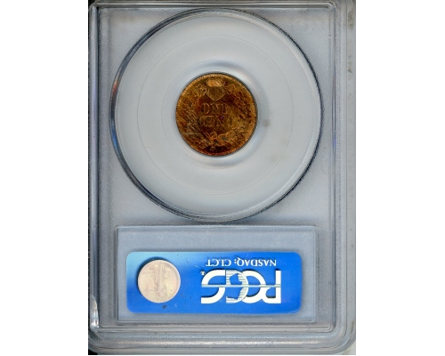 PMJ Coins & Collectibles, Inc. 1865 1C PCGS MS65RB Plain 5 CAC  Indian Head Cent