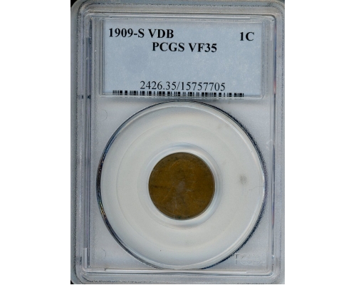 PMJ Coins & Collectibles, Inc. 1909 S VDB 1C PCGS VF35