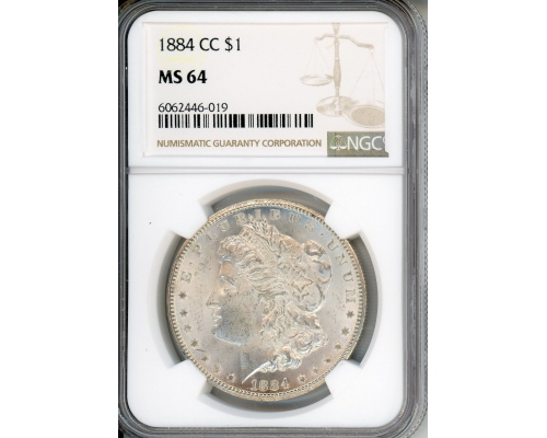 PMJ Coins & Collectibles, Inc. 1884 CC $1 NGC MS 64