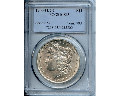 PMJ Coins & Collectibles, Inc. 1900 O/CC  $1  PCGS  MS63