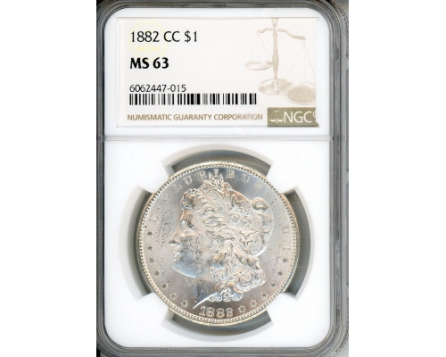 PMJ Coins & Collectibles, Inc. 1882 CC $1 NGC MS 63