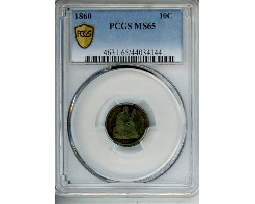 PMJ Coins & Collectibles, Inc. 1860 10C PCGS MS 65